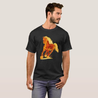 Camiseta Cavalo flamejante