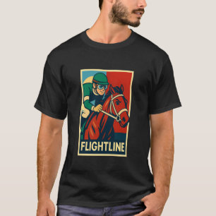Camiseta Cavalo Flightline, Corrida de Cavalos, Del Mar, Sa