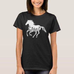 Camiseta Cavalo Floral Cavalo Equestre Equestre