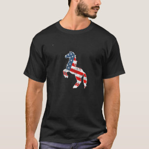 Camiseta Cavalo Fofo Bandeira Americana Petriótico 4 De Ju
