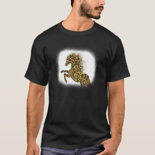 Camiseta Cavalo Fofo Estampa de Leopardo Animal Cavalo  Hom