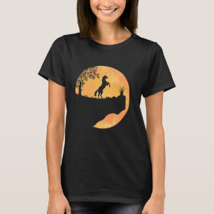 Camiseta Cavalo Fofo Pôr do Sol Cavalgada Amante de Cavalos