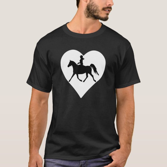 Camiseta Cavalo Gelado De Cavalo Para Raparigas E Mulheres  (Frente)