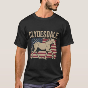 Camiseta Cavalo gigante do cavalo Clydesdale Pônea do caval