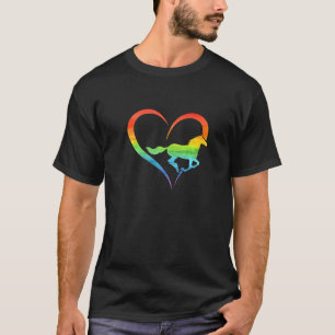 Camiseta Cavalo Gráfico Amante de Cavalos Equitação Cavalei