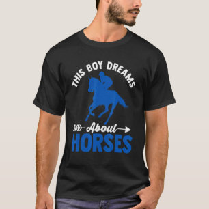 Camiseta Cavalo Gráfico Para Meninos E Homens Cavalo 1
