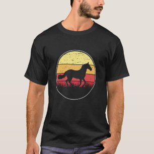 Camiseta Cavalo Gráfico Retro Amante De Cavalos Cavaleiro E