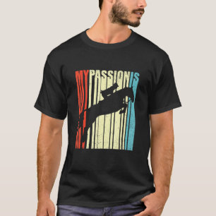 Camiseta Cavalo Gráfico Retro Amante De Cavalos Cavaleiro E