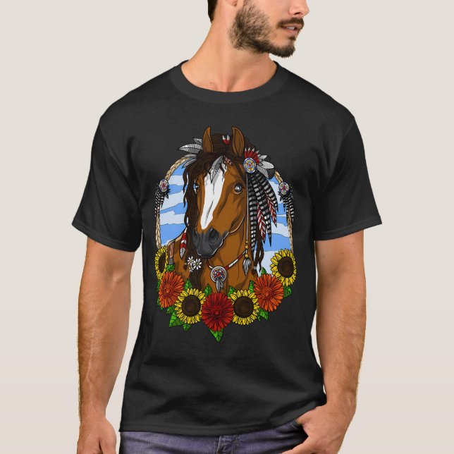 Camiseta Cavalo Hippie (Frente)