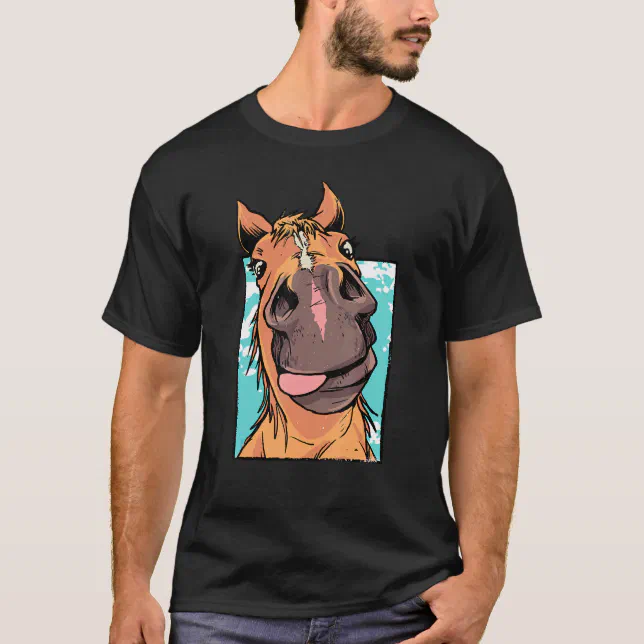 Camiseta Cara De Cavalo Idiota É Claro Meu Cavalo