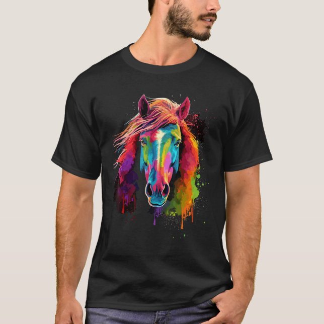 Camiseta Cavalo Islandês Cavalgada Adestramento Saltos de O (Frente)