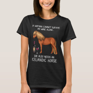 Camiseta Cavalo Islandês E Cavalo De Vinho Fed