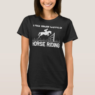 Camiseta Cavalo legal Andando Para Mãe Equador Horseback