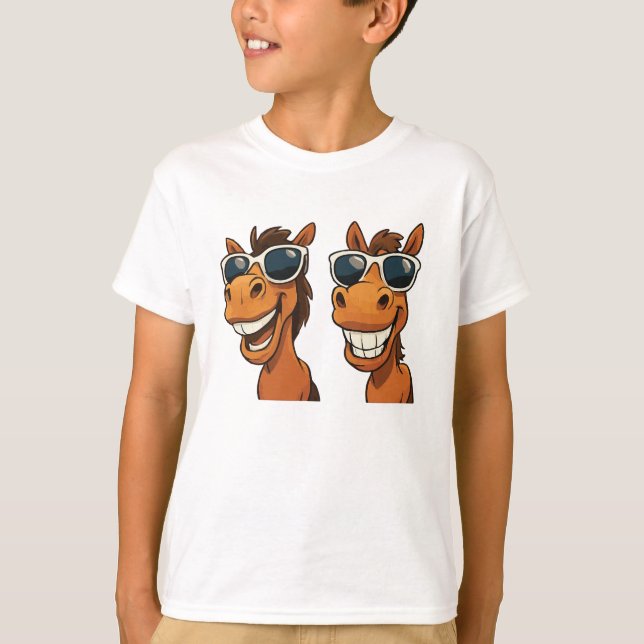 Camiseta Cavalo legal com Camiseta-T (Frente)