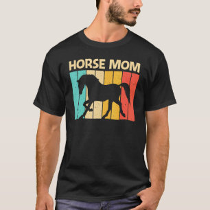 Camiseta Cavalo Legal Para Mãe Mamãe Cavalgando Cavalo De C