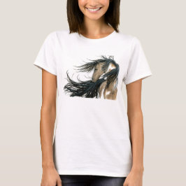 Camiseta Cavalo majestoso pelo t-shirt de BiHrLe