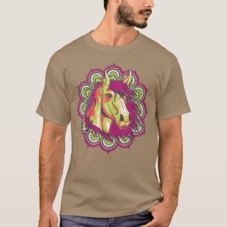 Camiseta Cavalo Mandala Cavalos Sobrevivência