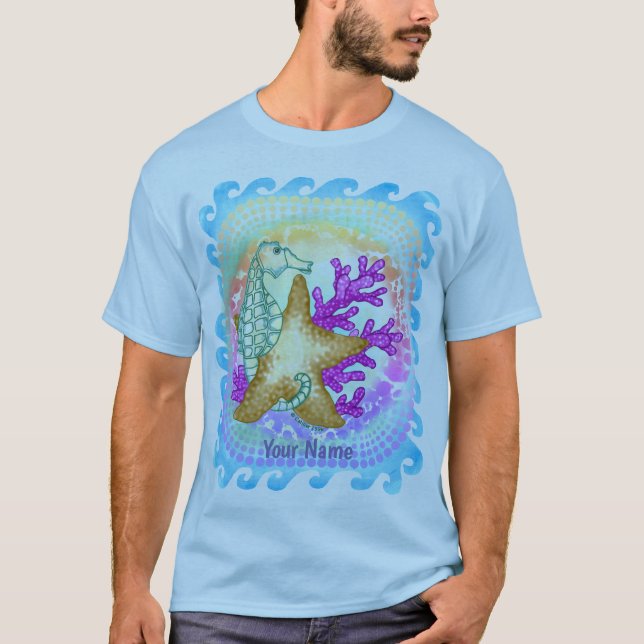 Camiseta Cavalo-Marinho amigos do mar (Frente)