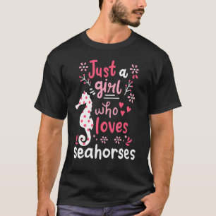 Camiseta Cavalo Marinho Cavalo Marinho Só Uma Garota Cavalo