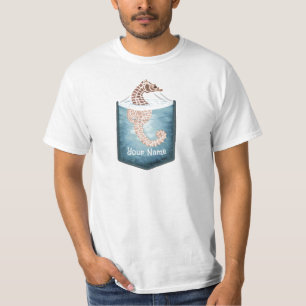 Camiseta Cavalo-Marinho de Bolso