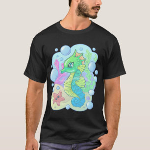Camiseta cavalo-marinho fofo