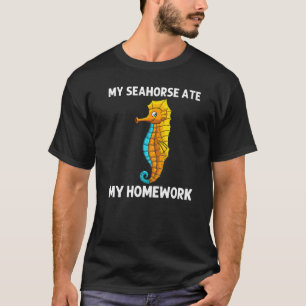 Camiseta Cavalo-Marinho Legal Para Crianças Meninos Oceano