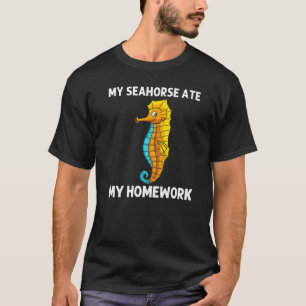 Camiseta Cavalo-Marinho Legal Para Crianças Meninos Oceano