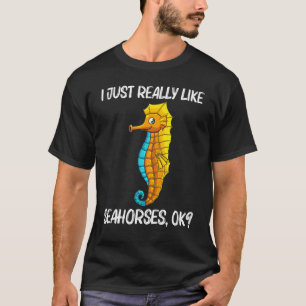 Camiseta Cavalo-Marinho Legal Para Homens Mulheres Oceano M