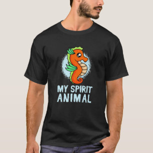 Camiseta Cavalo-marinho Meu Espírito Animal, Ironia do Cava
