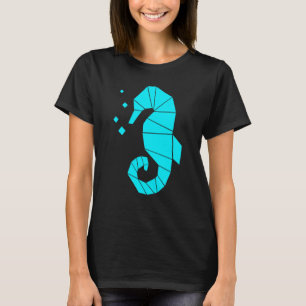 Camiseta Cavalo-marinho Polígono Aquático Animal Marinho Pe