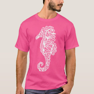 Camiseta Cavalo-marinho Pré-Disquete Oceano Praia Divi Mar