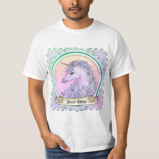Camiseta Cavalo-marinho Violeta  (Frente)