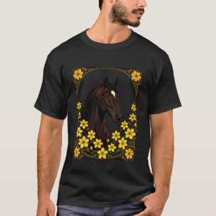 Camiseta Cavalo Marsh Tacky Cercado por Flo de Jasmine Amar