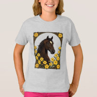 Cavalo Marsh Tacky Cercado por Jasmine Amarela