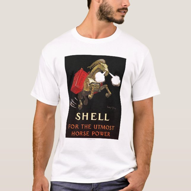 Camiseta Cavalo mecânico com Shell Oil (Frente)
