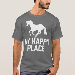 Camiseta Cavalo Meu lugar feliz w