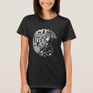 Camiseta Cavalo Meu Terapista Vive Em Um Cavaleiro De Caval