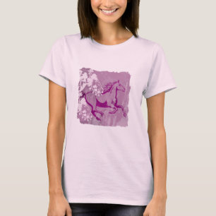 Camiseta Cavalo místico do jardim (Lt. Roxo)