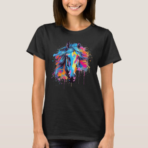 Camiseta Cavalo Morab Splash Colorido