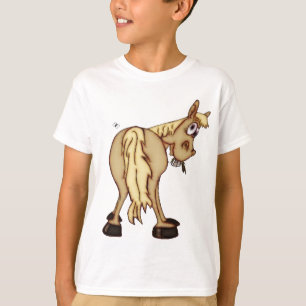 Camiseta Cavalo mudo com desenhos animados da mosca