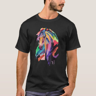 Camiseta Cavalo Mulheres Meninas Cavalgando Cavalo