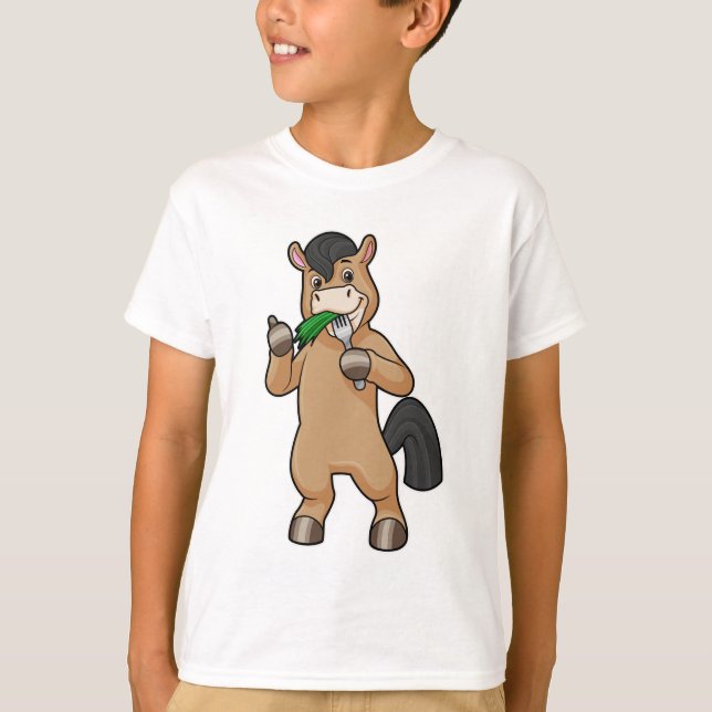 Camiseta Cavalo na Comida de Vegan (Frente)