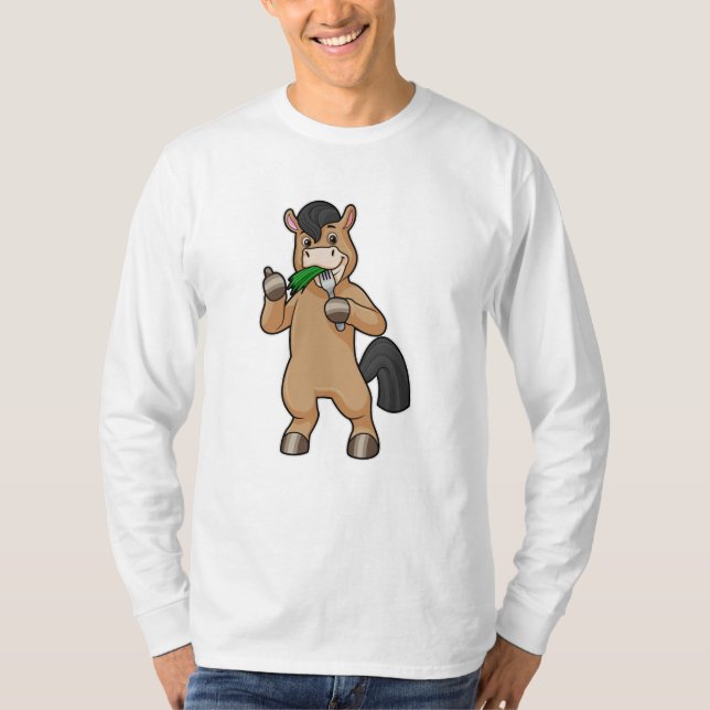 Camiseta Cavalo na Comida de Vegan (Frente)