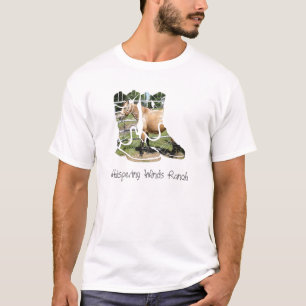 Camiseta Cavalo nas botas, rancho de sussurro dos ventos
