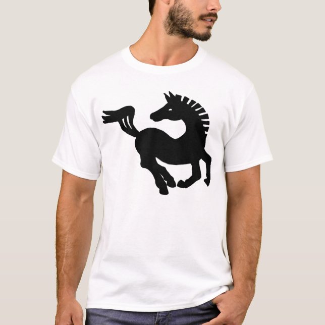 Camiseta cavalo negro (Frente)