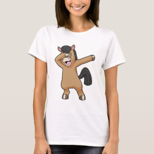 Camiseta Cavalo no laboratório de dança de salto