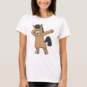 Camiseta Cavalo no laboratório de dança de salto