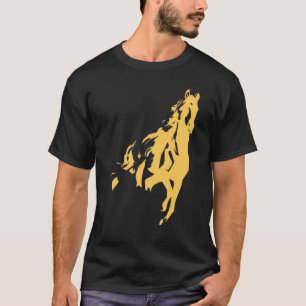 Camiseta Cavalo No Vento Meninas Adoram Cavalos Eu Vou Anda