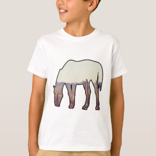 Camiseta cavalo ocidental com cactos