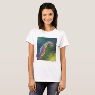 Camiseta Cavalo Painterly que olha na piscina